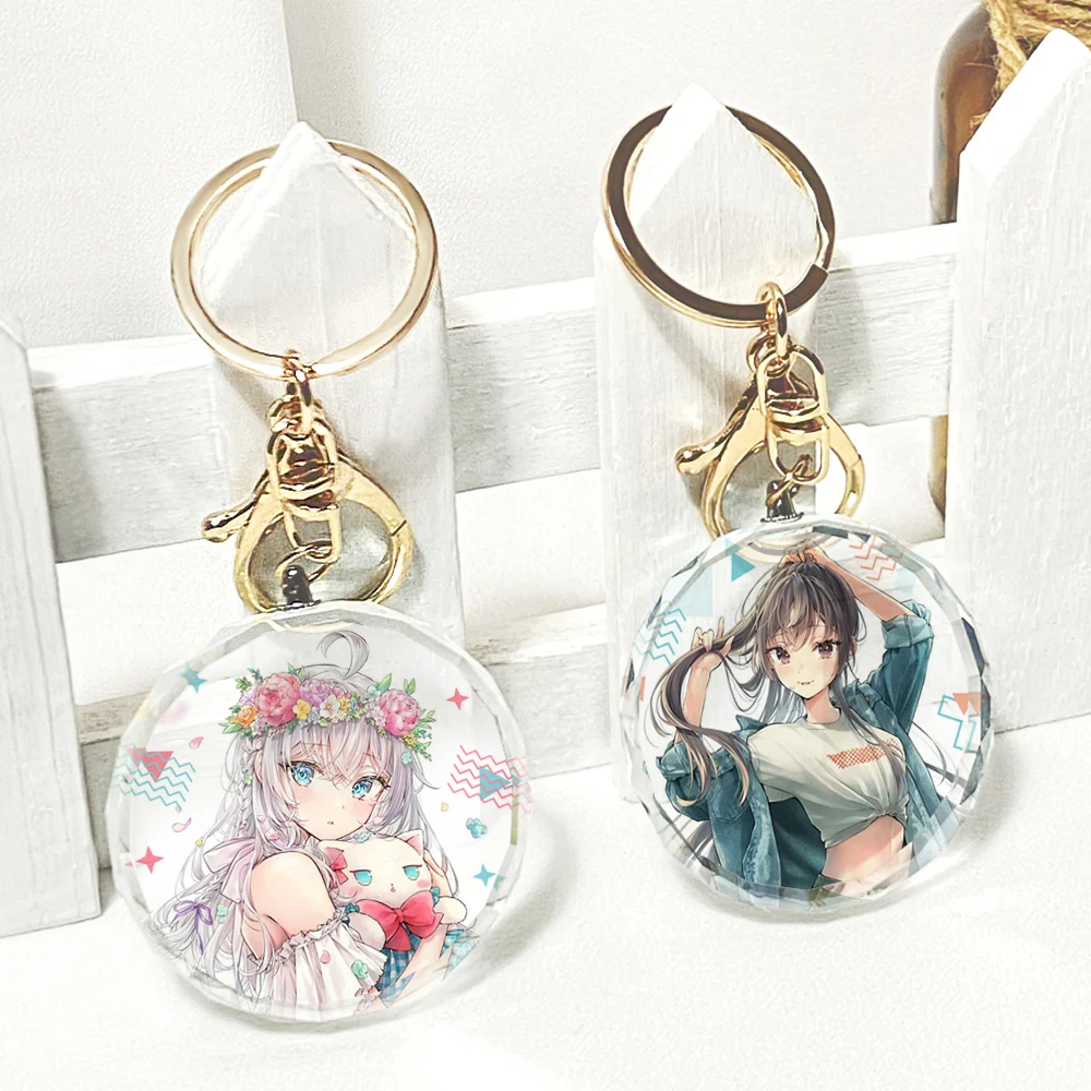 Alya Sometimes Hides Her Feelings in Russian Cosplay Crystal Key Chain Pendant Cartoon Widget  Individuality Anime Cute  Ring