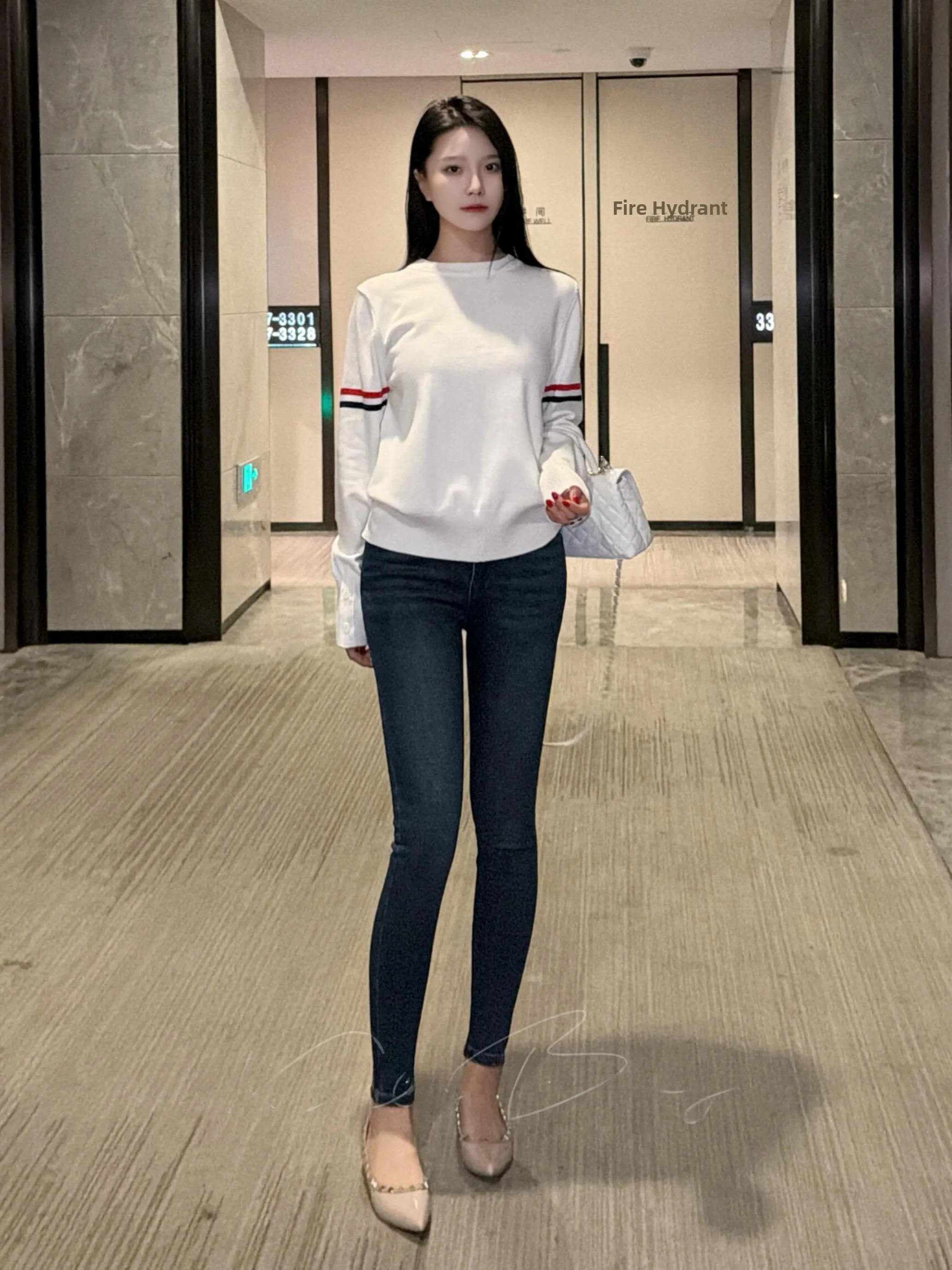 

Утягивающие джинсы с высокой талией из хлопка и стрейч-денима в корейском стиле, с эффектом подтяжки ягодиц, винтажные, укороченные, эластичные, с контролем живота