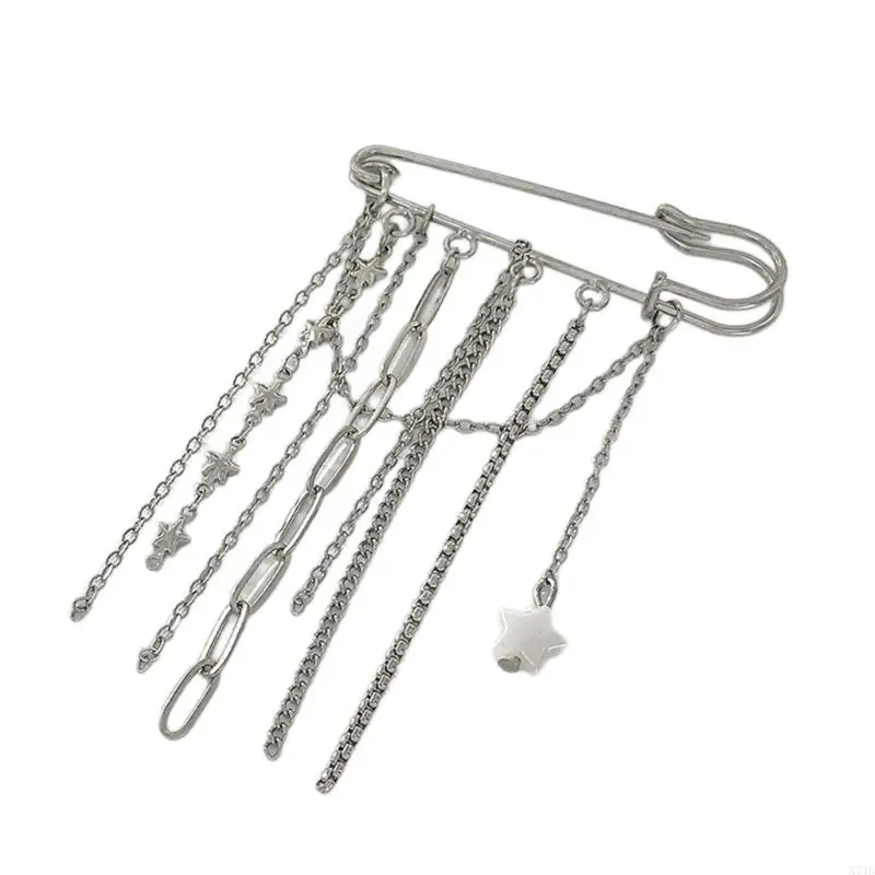  Gift Ready Metal Chain Tassels Brooch Pin for Birthday or Holiday Present Ideas