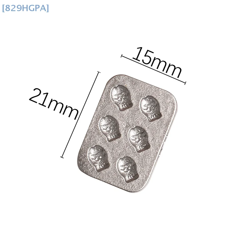 10pcs Doll House Miniature Mini Cake Baking Mold Kitchen Scene Mini Plate Gingerbread Man Heart Baking Tray Model Decoration