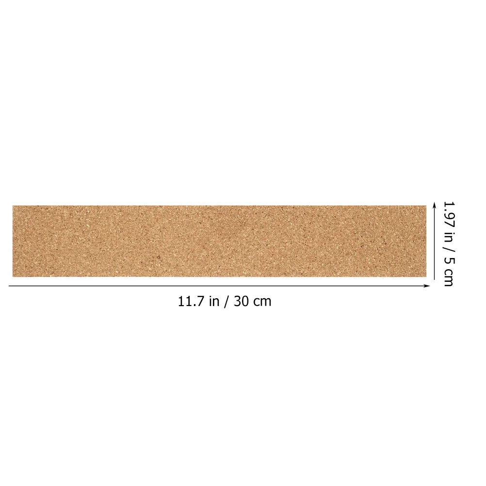 3 Pcs Adhesive Cork Strips Board Office Supplies Memo for Home Bulletin Natural Frameless