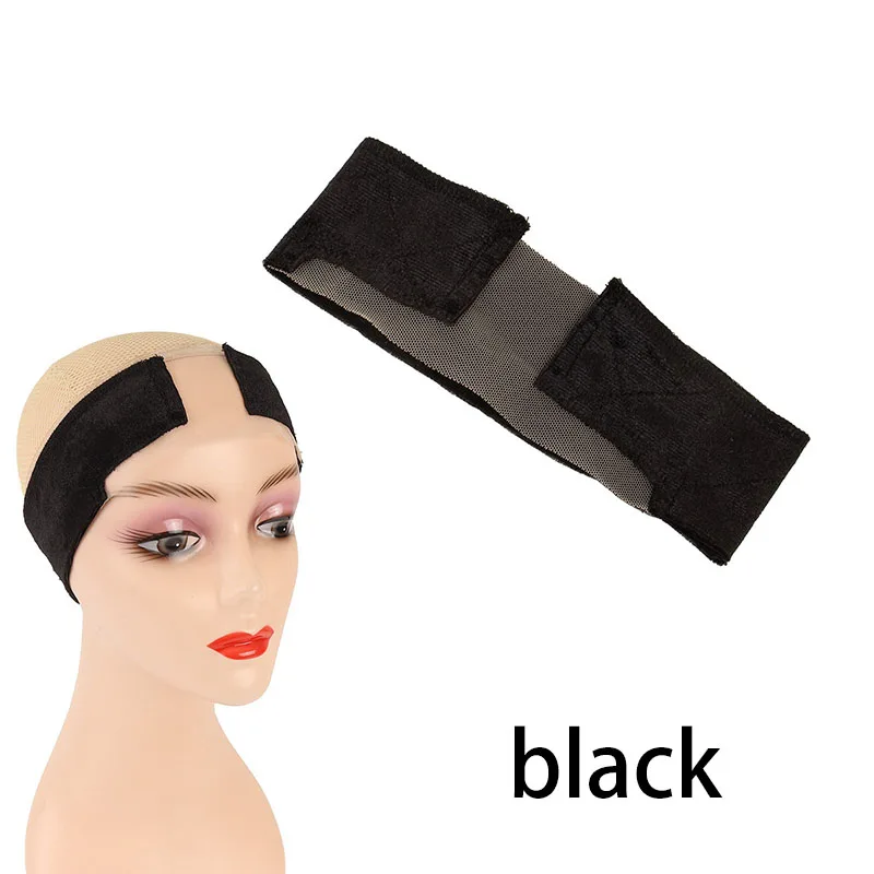 Kanten pruikgreepband voor dames, pruikgrijper met ooruitsparingen Natuurlijke kanten rand, 1 stuks antislip verstelbare pruikhoofdband