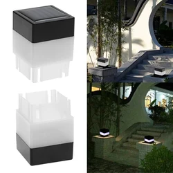 1-10PCS Solar Powered Fence Post Lamp Solar Energy Column Head Light Waterproof Villa Courtyard Sunlight Outside Illumination