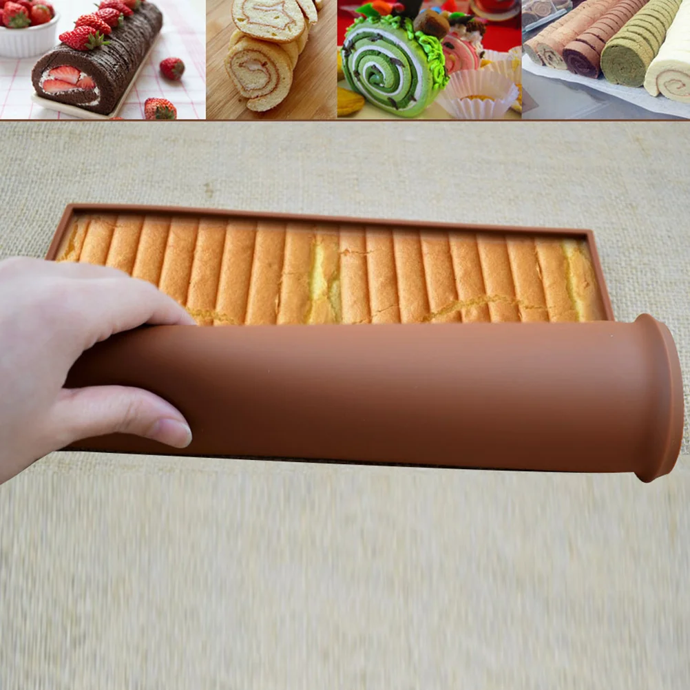 

2Pcs Food-Grade Silicone Cake Flexible Non-Stick Baking Tray for Home Bakery Easy to Clean Cake