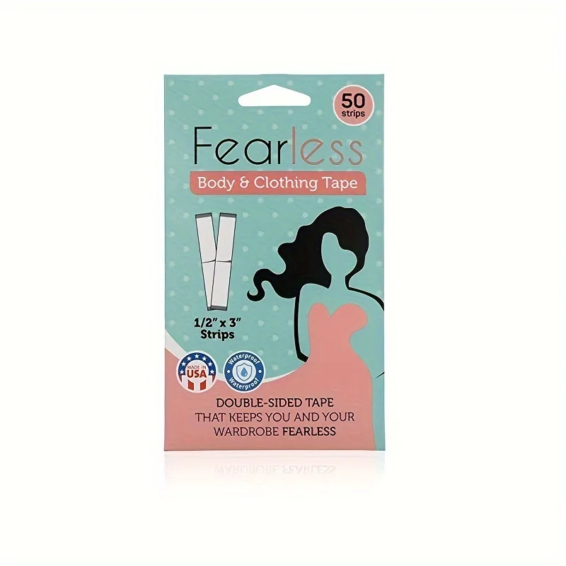 50pcs Invisible anti-slip stickers for clothing and double-sided tape,with skin-friendly adhesive to prevent sliding and sliding
