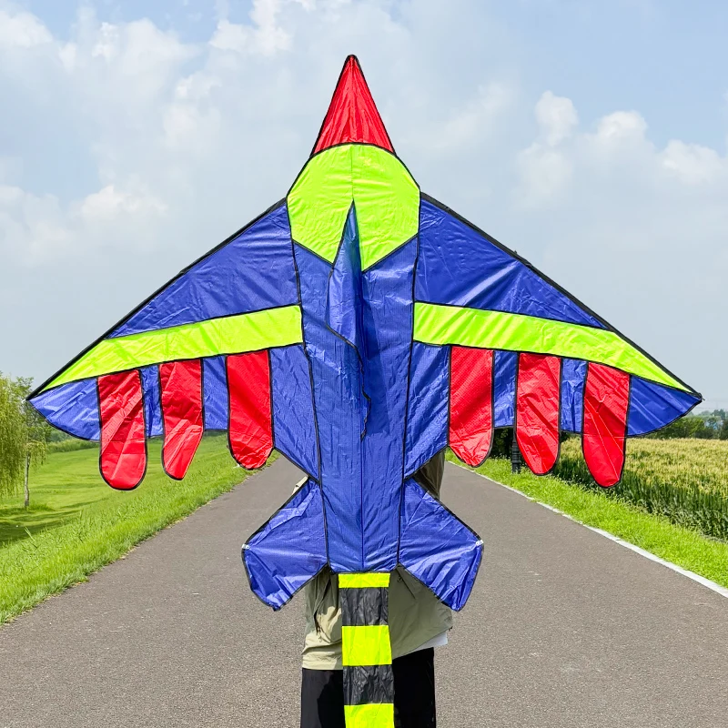 Paradise Bird 1.9m Fighter Kite Plane Kite with 100m Handle Line and 3m tail Outdoor Toys for Children Outdoor Sport Easy to Fly
