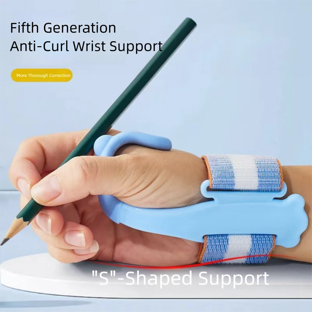 

Soft Silicone Five Finger Pen Corrector Posture Correction Anti Hook Wrist Corrector Learning Practise Writing Pen Holder