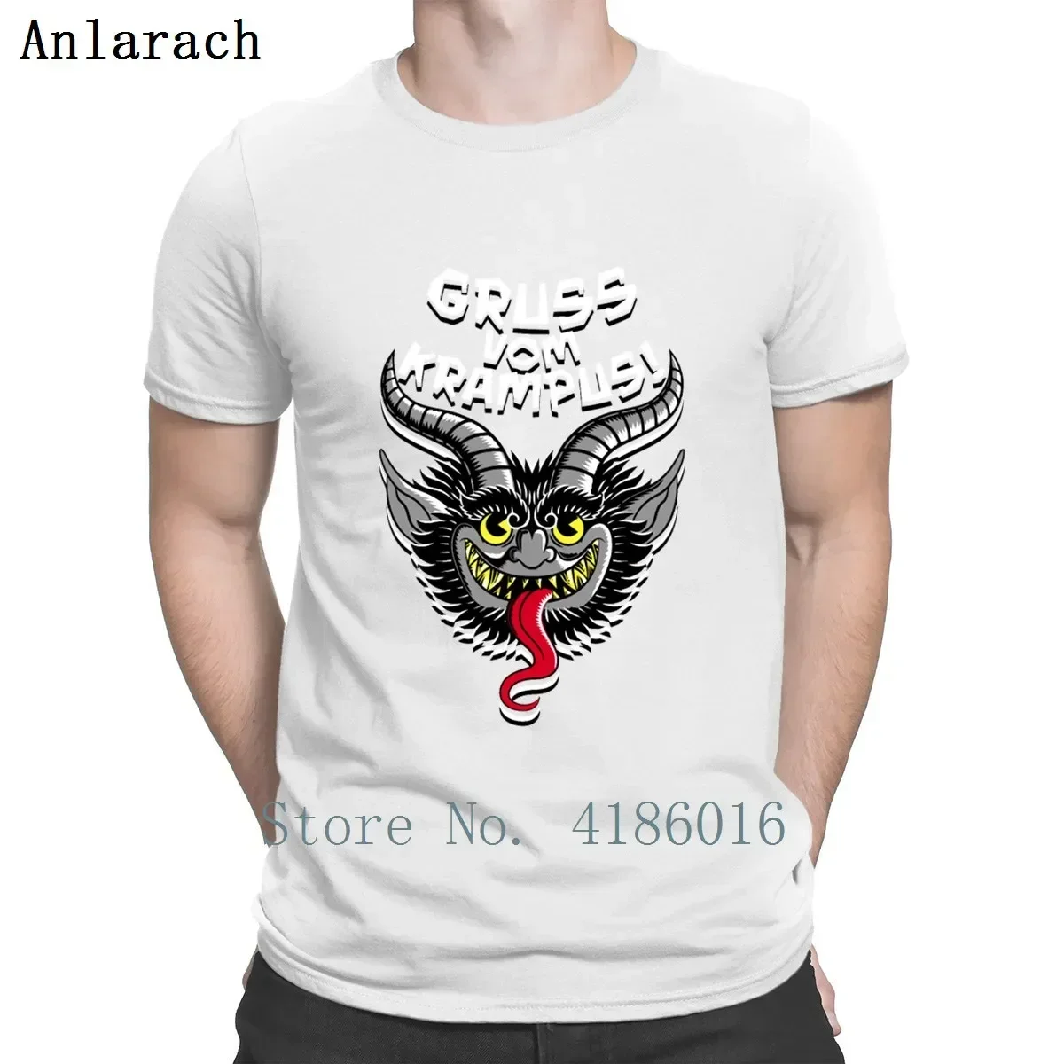 Gruss Vom Krampus T Shirt Gents Short Sleeve Summer Customize Round Neck Gift Trend Comfortable Shirt