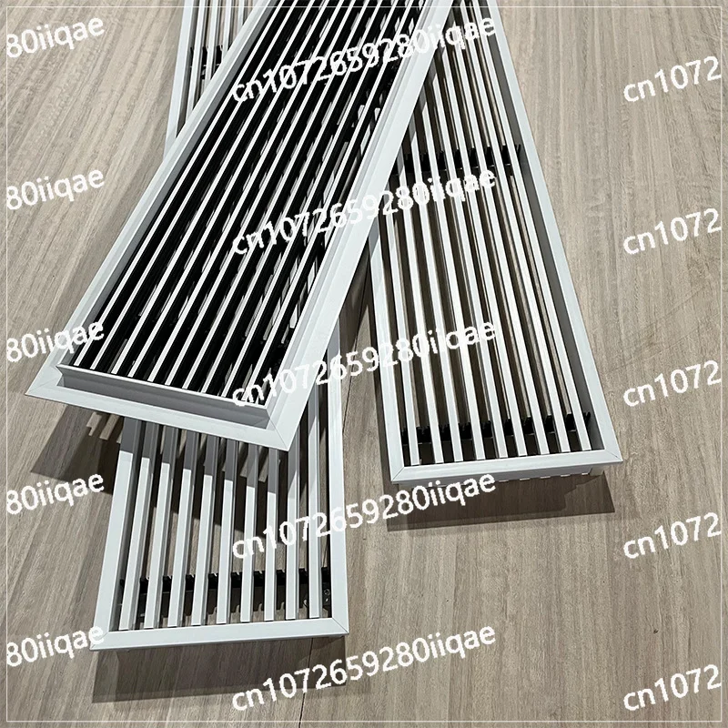 

ABS minimalist central air conditioner narrow-sided linear invisible elongated louver grille vent to send exhaust