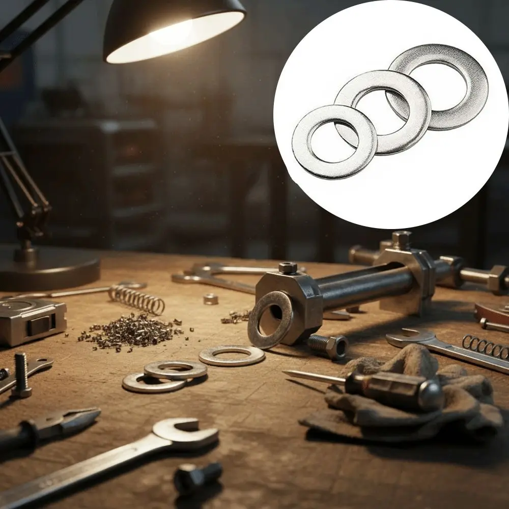 

304 Stainless Steel Stainless Steel Flat Washers 580pcs Set 9 Size Assortment Flat Washer Set Aluminum Material