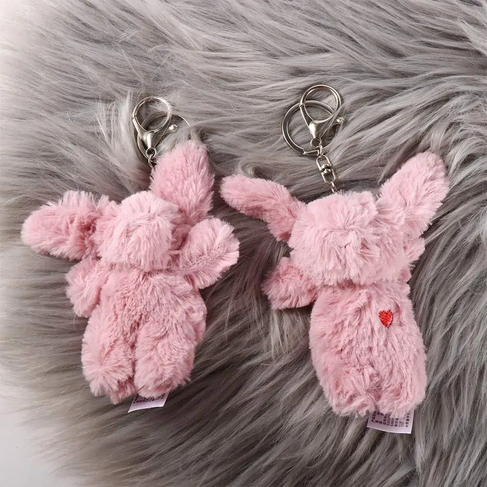 

Jewelry Gift Bag Accessories Jewelry Gift Plush Rabbit Keyring Love Pompom Trinket Plush Rabbit Keychain Plush Bunny Keyring