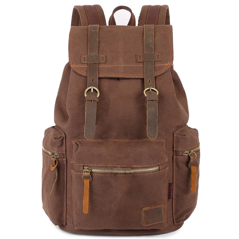 

Chikage Multi-function Large Capacity Canvas Backpack Male Retro Backpack Laptop Student Casual Euramerican Fashion Schoolbag