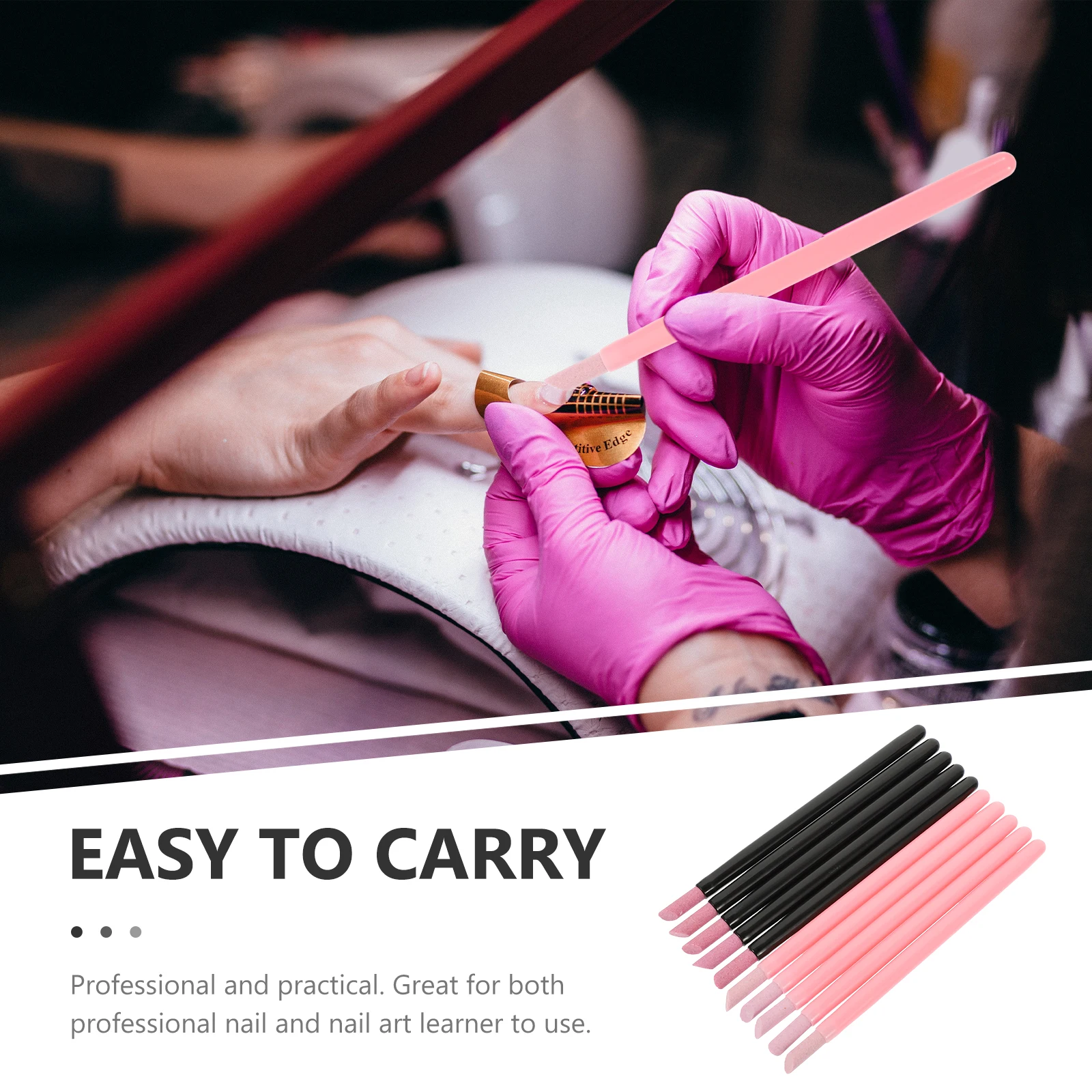 

2Sets Nail Beauty Tool Premium Single-Headed Manicure Pen for Cuticle and Dead Skin Removal Efficient Polishing Pen for Home and