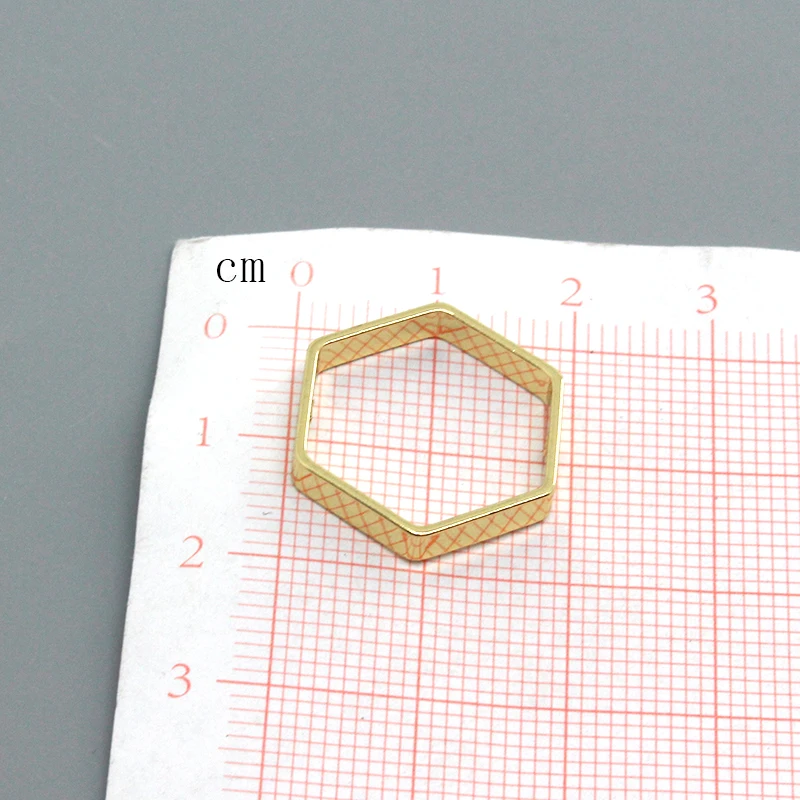 Mix 10 sztuk/paczka puste sześciokątne złącze do kolczyka ustalenia prosta bransoletka koralik podłącz DIY biżuteria akcesoria akcesoriów