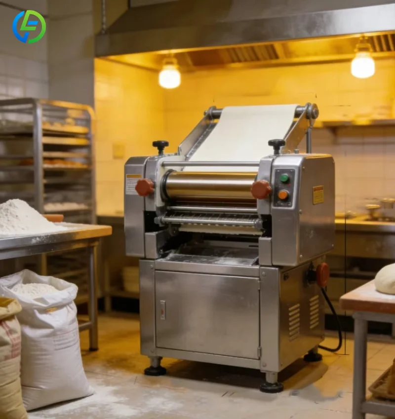 Customized Commercial Automatic Dough Sheeter Press Machine Large Stainless Steel Adjustable Thickness High-Speed Noodle Press
