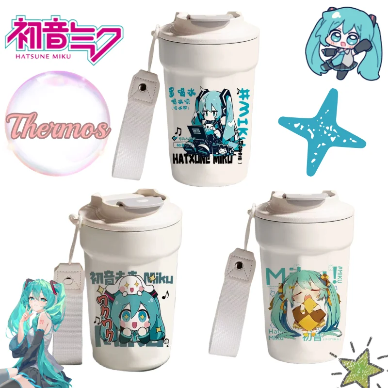

Хацунэ Мику, креативный дорогой персонаж мультфильма аниме, милая изолированная чашка из нержавеющей стали Mu, персонализированная чашка для воды большой емкости