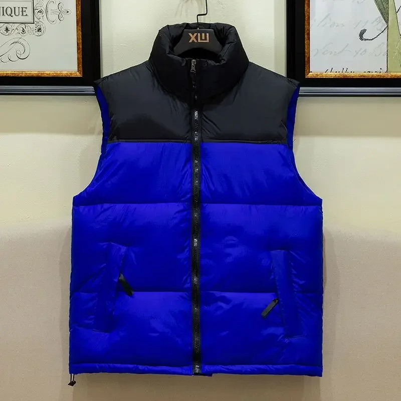 

Athletic Padded Vest for Men Windproof Waterproof Cotton Blazer with Zip Pockets Gym to Street Versatile Jacket for Active