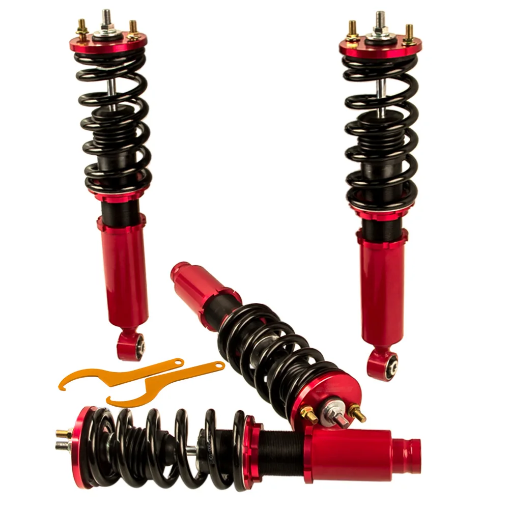 Coilover Suspension Kit for Honda CR-V CRV 1997-2001 RD1-RD3 Adjustable Height Red Shocks Shock Absorber Coilovers Lowering Kit