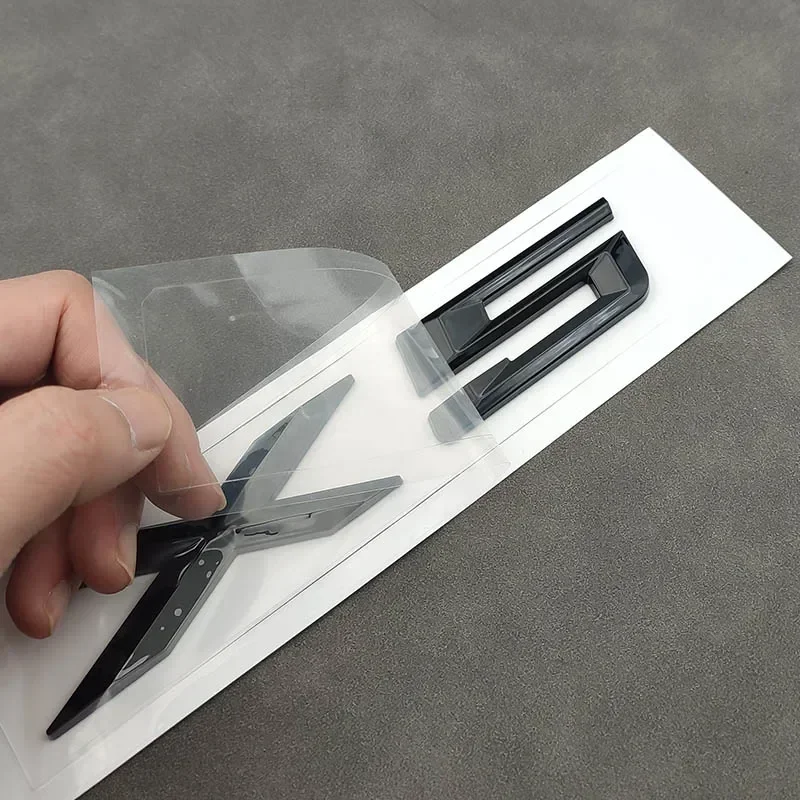 ثلاثية الأبعاد ABS لامعة الأسود سيارة الخلفي الجذع شارة مائي رسائل ملصق شعار X5 شعار لسيارات BMW X5 E70 E53 F15 G05 اكسسوارات #6