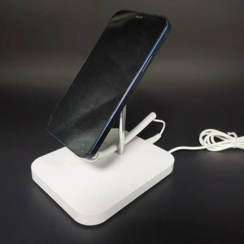 In Store Display of Mobile Anti-Theft Alarm Wireless Charging  Anti-Theft Mobile Phone Security Display Stand for Lightning