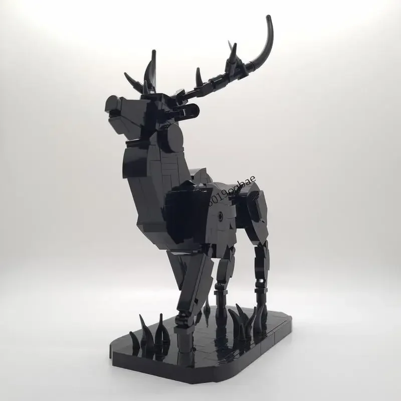 새로운 321Pcs 인기있는 동물 시리즈 Moc Cervus Elaphus 모델 맞춤 퍼즐 Diy 창의적인 아이디어 어린이 장난감 생일 크리스마스 선물