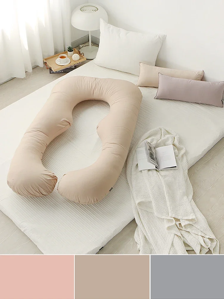 

Large U-shaped pregnant women's pillows are specially designed for sleeping, with waist support and ventral side sleeping aid.T