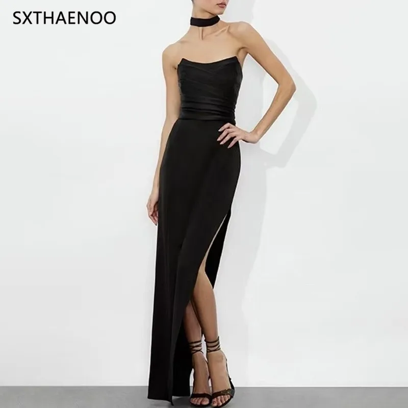 SXTHAENOO Angepasst frauen Abend Party Kleider Kleid Für Besondere Anlässe Bein Split Abendkleid Luxus Meerjungfrau Vestidos Neue 2025