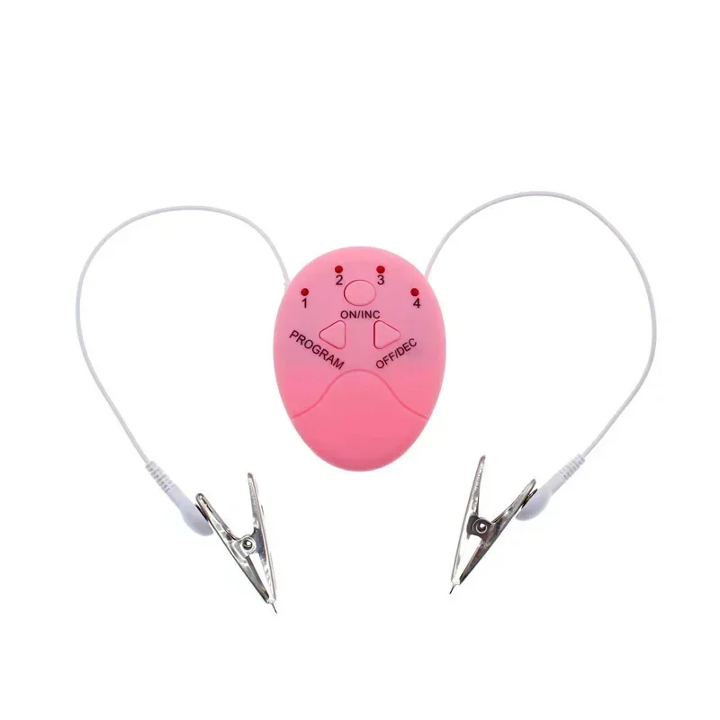 

1 Pair Nipple Clamps Breast Clips Nipple Stimulator Erotic Electro Shock Sex Slave Restraints Toys for Couple Adult Games