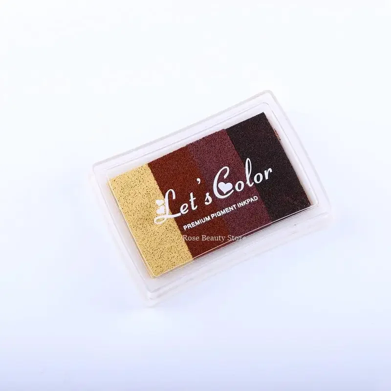 مختمة مختمة الحبر ختم الوسادة المطاط التلقائي التحبير لفة الطباعة ختم مخطط مذكرات القرطاسية ألبوم لسكرابوكينغ ورقة الحبر