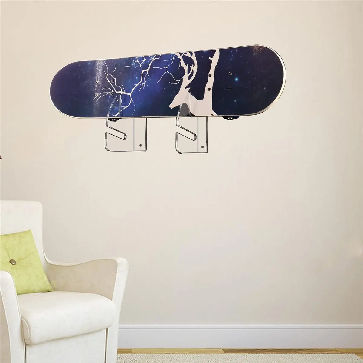 ABJV لوح التزلج رف تزلج على الحائط لوح التزلج رف أكريليك للوحة التزلج Aquaplane لوح التزلج سطح لوح التزلج ، شفاف #4