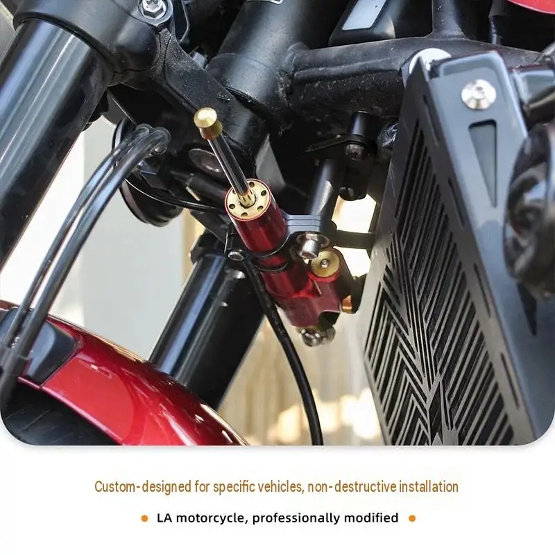 For ZX500F Hepo Steering Damper Kit Motorcycle Safety Modification Part No-Cut Installation at Original Mounting Points