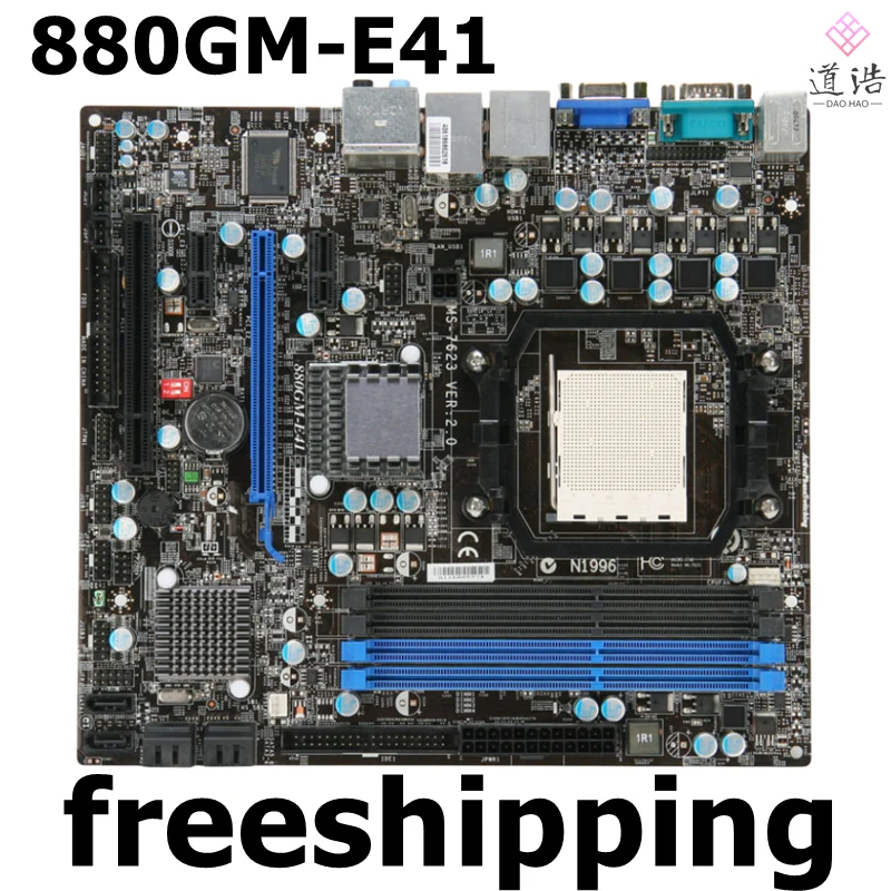 

For 880GM-E41 Motherboard 16GB AM3 DDR3 Micro ATX 880G Mainboard 100% Tested Fully Work