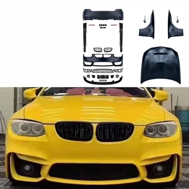

For 3 Series E92 Lci Upgrade M4 Style Sport BodyKit Front Rear Bumper Front Grille Fender Hood