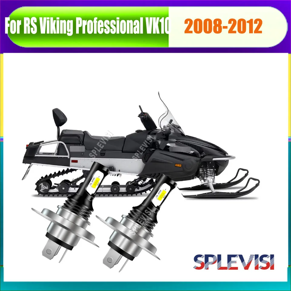 

2x H4 LED Whtie Headlight designed to resist moisture and debris For Yamaha RS Viking Professional VK10 2008 2009 2010 2011 2012