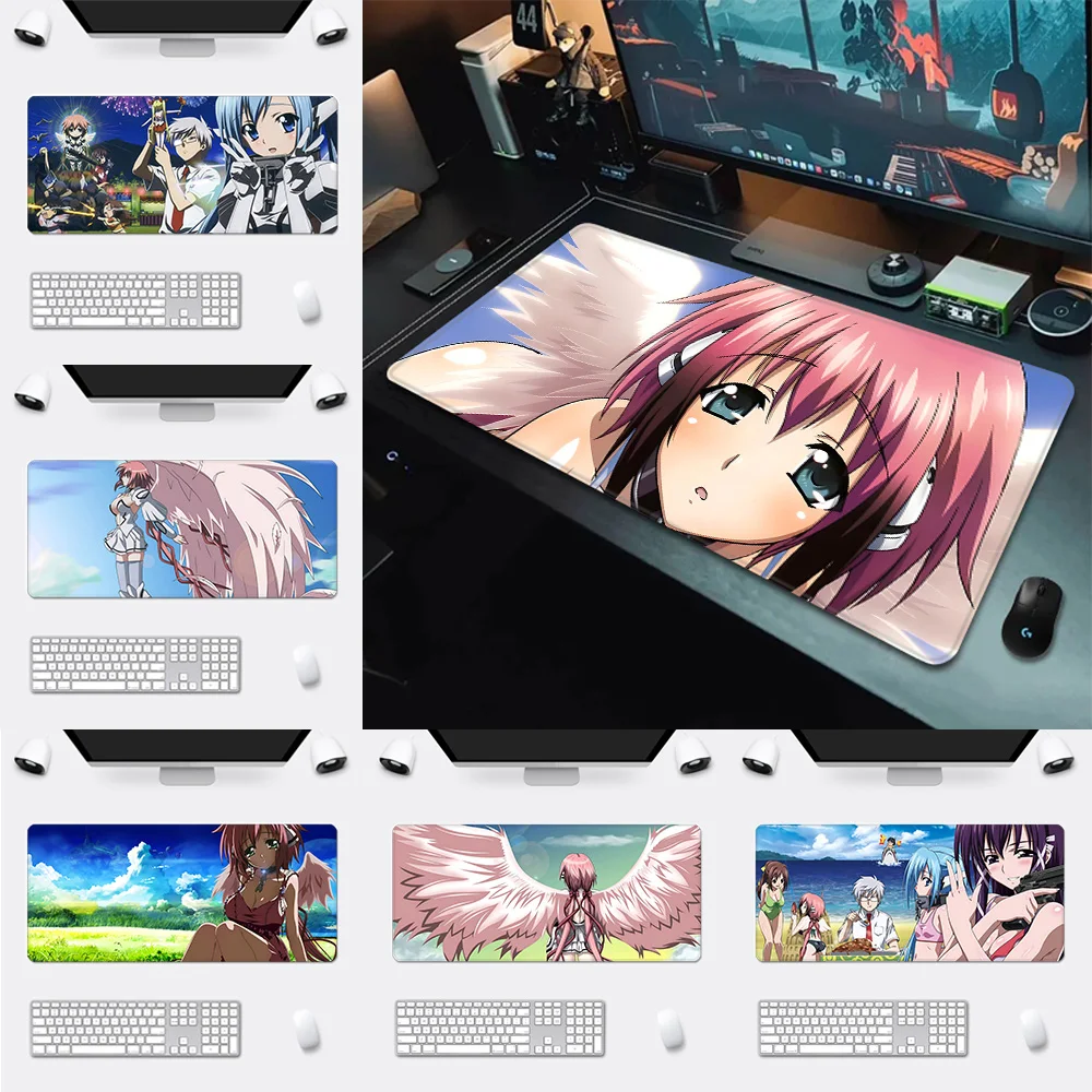 Heaven's Lost Property Mousepad HD Printing Computer Gamers Locking Edge Non-slip Mouse Pad XXL90x40cm Keyboard PC Desk Pad