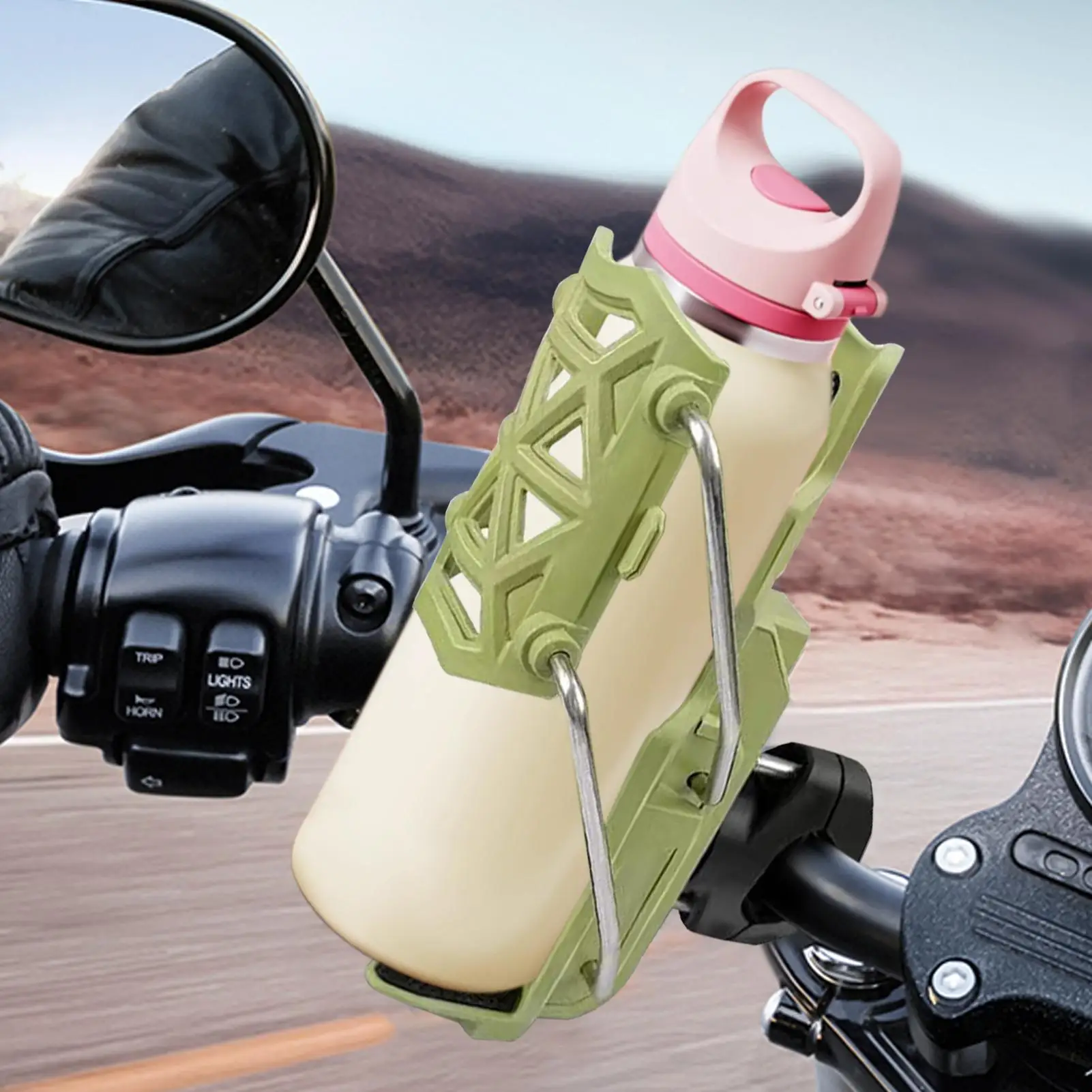 

New motorcycle bumper water bottle holder Adjustable Mountain Bike Water Bottle Rack For Road Outdoor Race Scooter Adventure