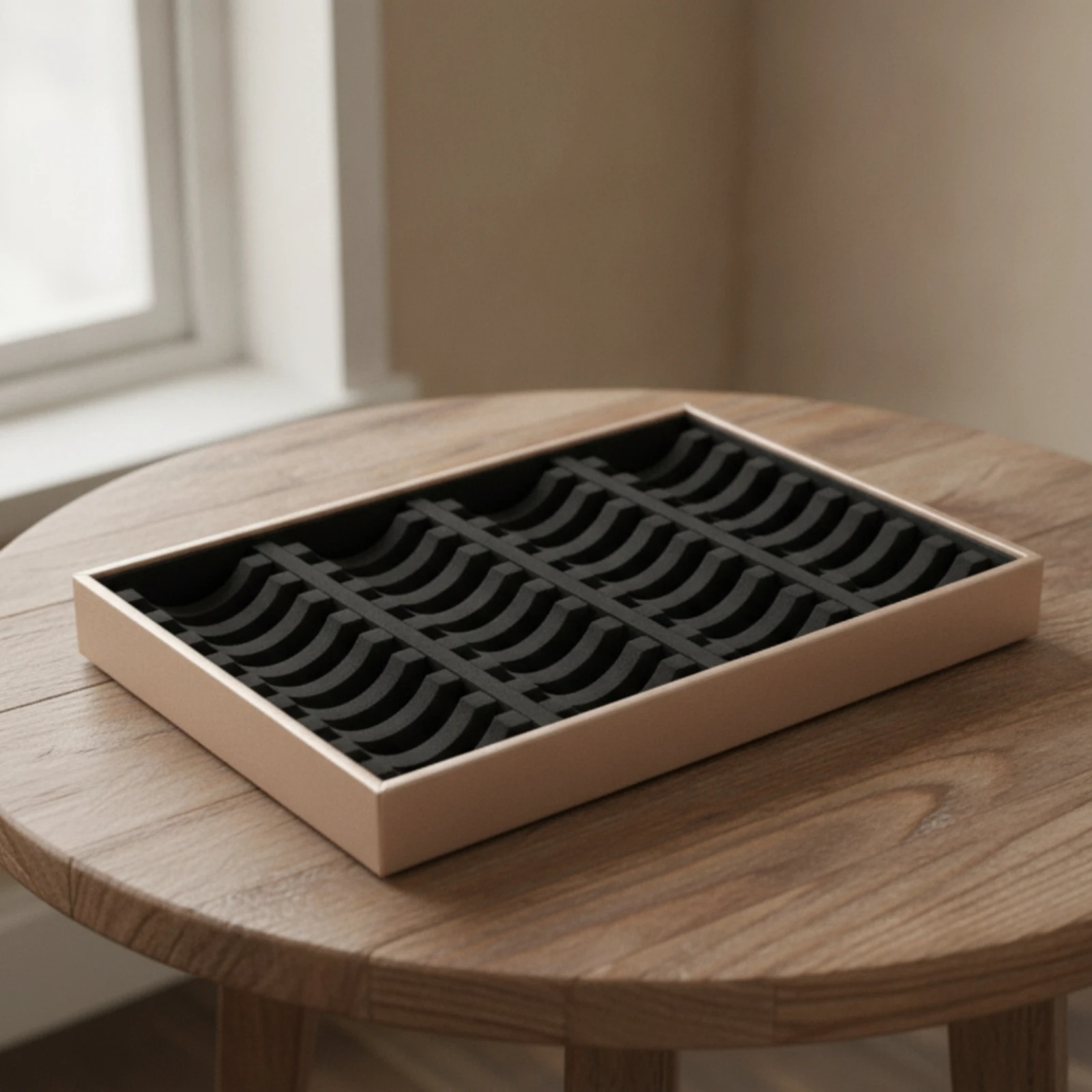 Bangle Tray with Slots 40-Slot Bangle Organizer Tray Rigid Molded for Jewelers, Countertop, Retail Stores