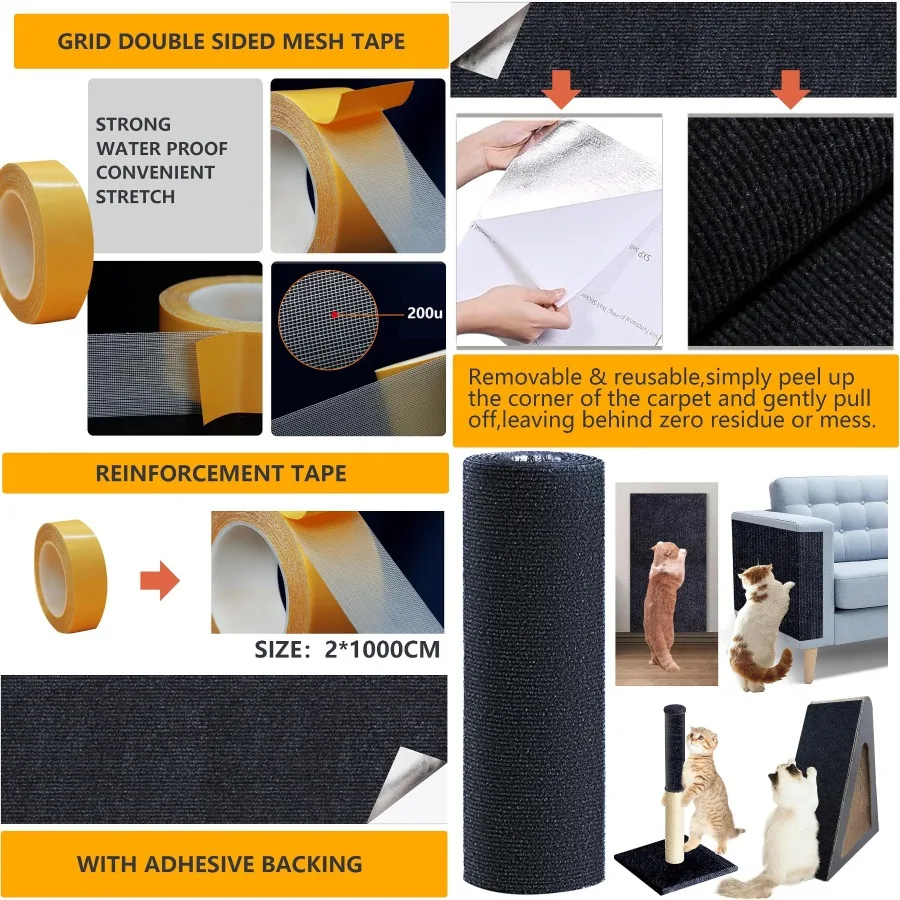 

120x15,8 защита от царапин для кошек, мебельная защита для дивана, дивана, угловая стенка, когтеточка, сизалевый коврик для царапин, ковер C