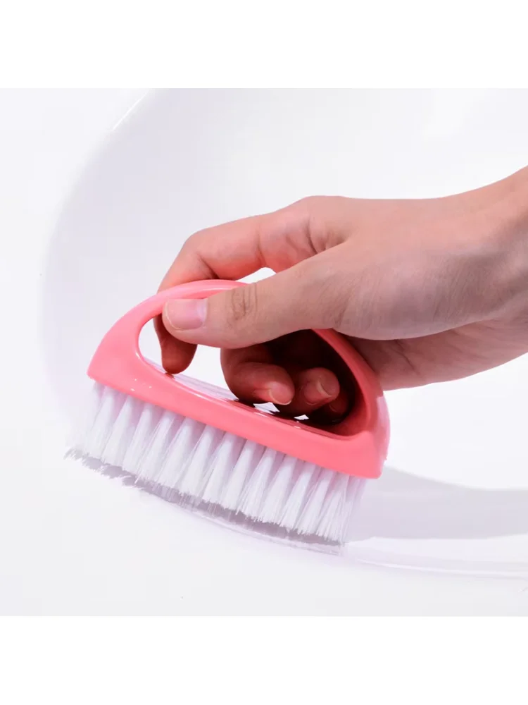 Household Cleaning Brush Candy-colored Laundry Brush Egg-shaped Shoe Brush Universal Cleaning Brush Clothing Brush Cleaning Tool
