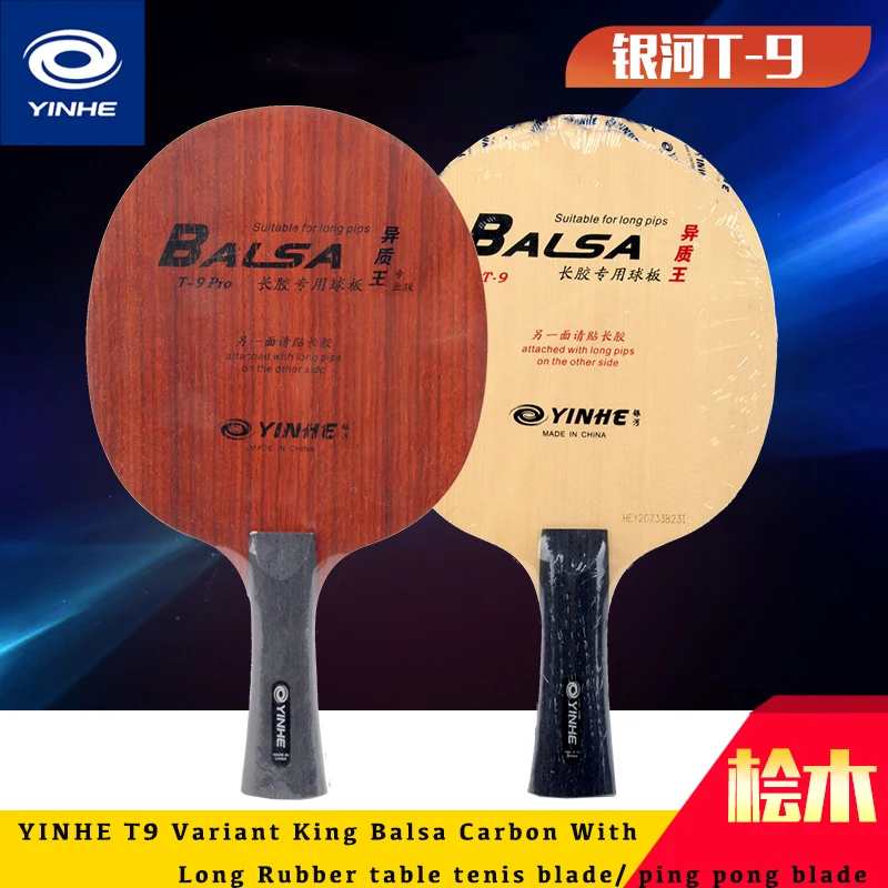 

YINHE T9 T9pro Лезвие для настольного тенниса Balsa 5 Wood 1 Carbon Offensive 72 г для длинных прыщей Резиновое лезвие для пинг-понга