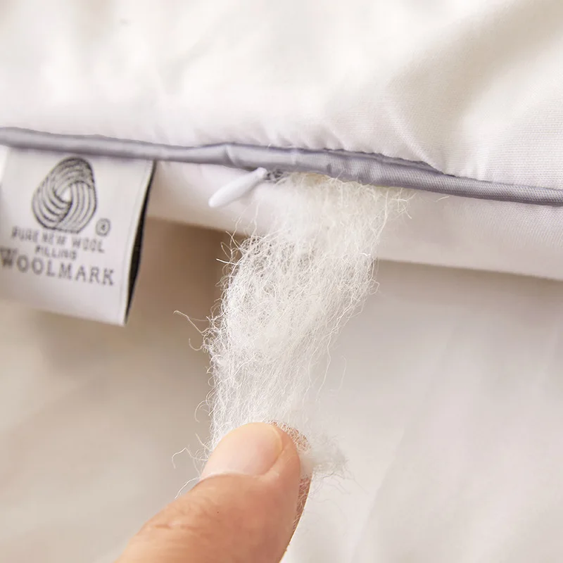 لحاف من الصوف النيوزيلندي، بطانية تسخين سميكة، قلب لحاف من الصوف فائق النعومة للفصول الأربعة، فراش منزلي مزدوج ومفرد