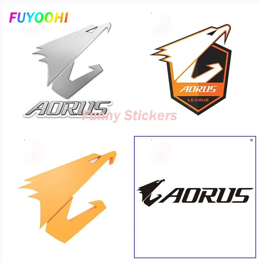 

FUYOOHI игровые наклейки Aorus League CSGO ПВХ автомобильные наклейки и наклейки водонепроницаемые аниме устойчивые к царапинам автомобильный Стайлинг JDM украшения