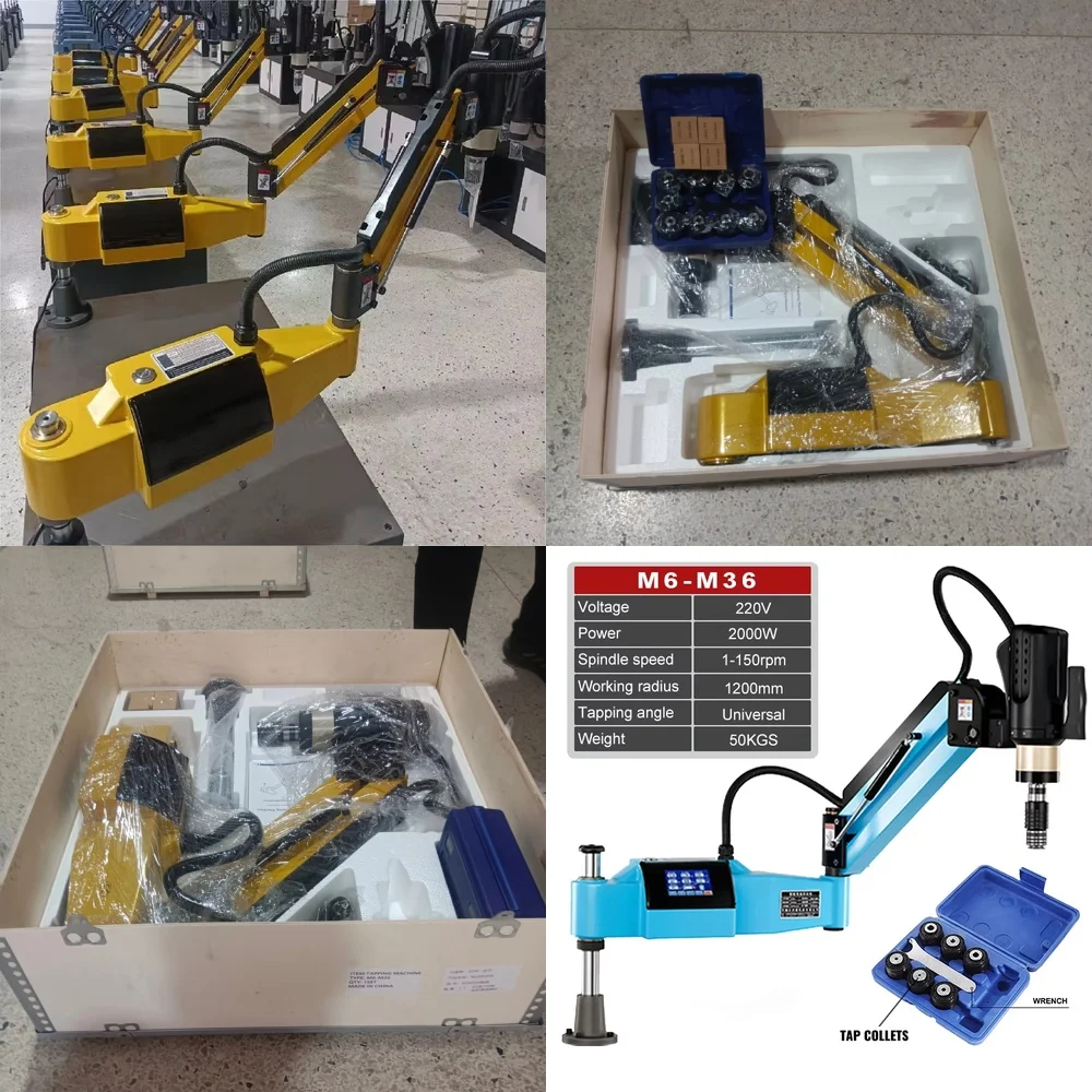 Upgraded M36 Screws Rotation Arm Industrial Machining Tapping Machine for Sale