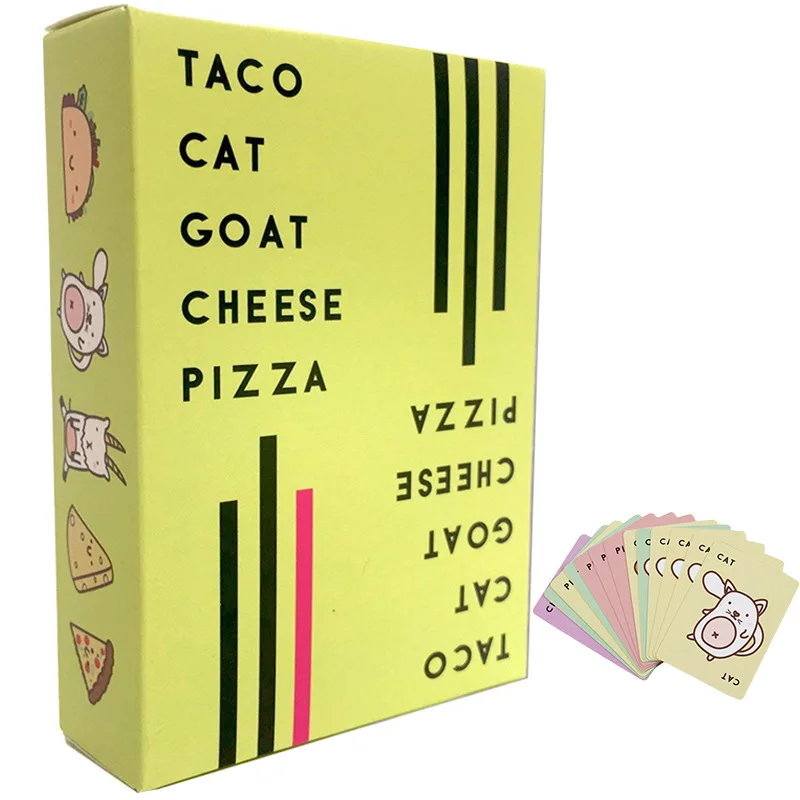 Taco Cat Goat Cheese Pizza Playing Cards Santa Cookie Elf Candy Board Funny Games for Couples Friends Party Games