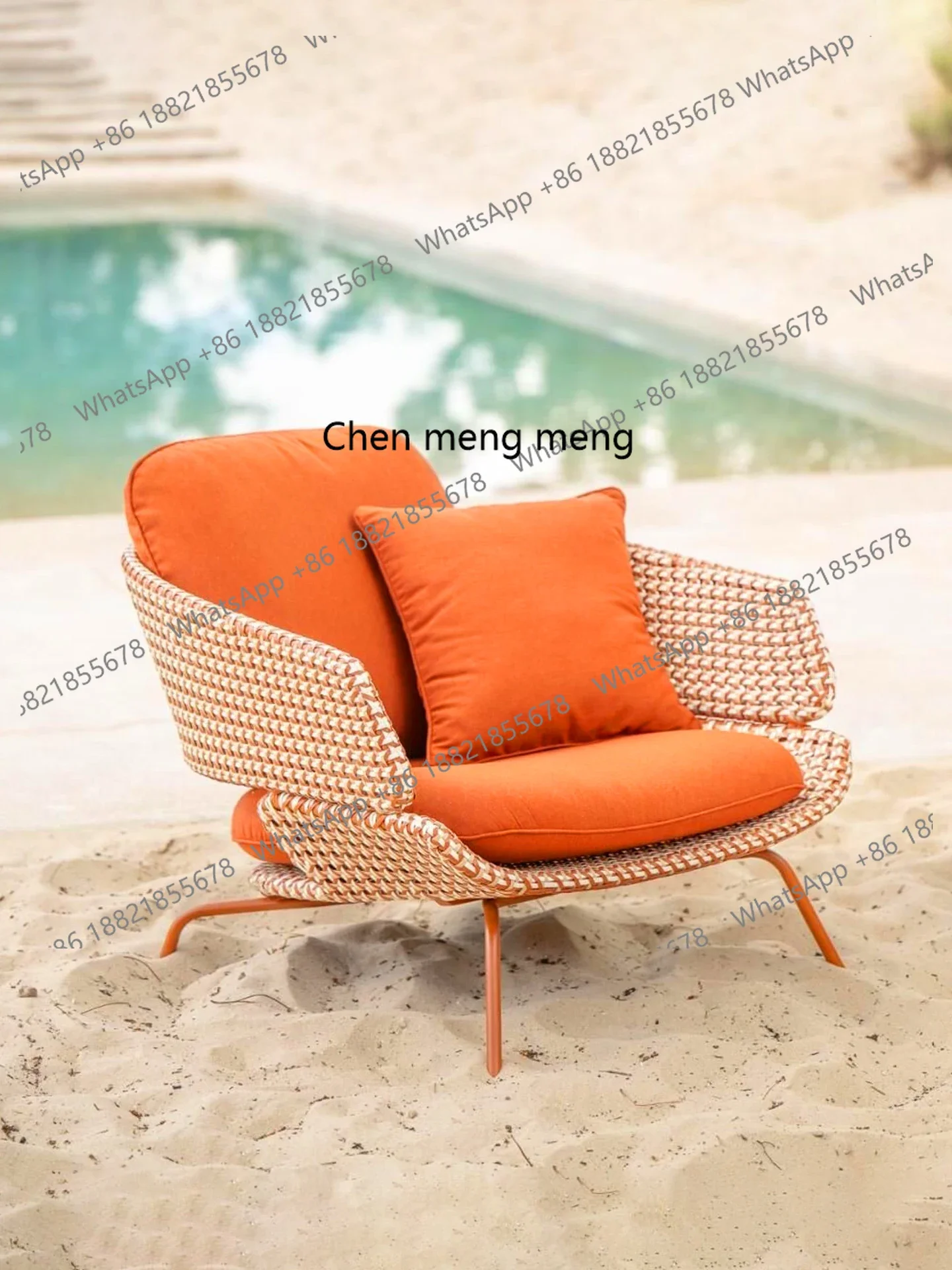 

Уличный диван из ротанга для двора, защита от дождя и солнца, мебель для отдыха на вилле, балконная мебель, садовый стол и стулья, кофейный столик