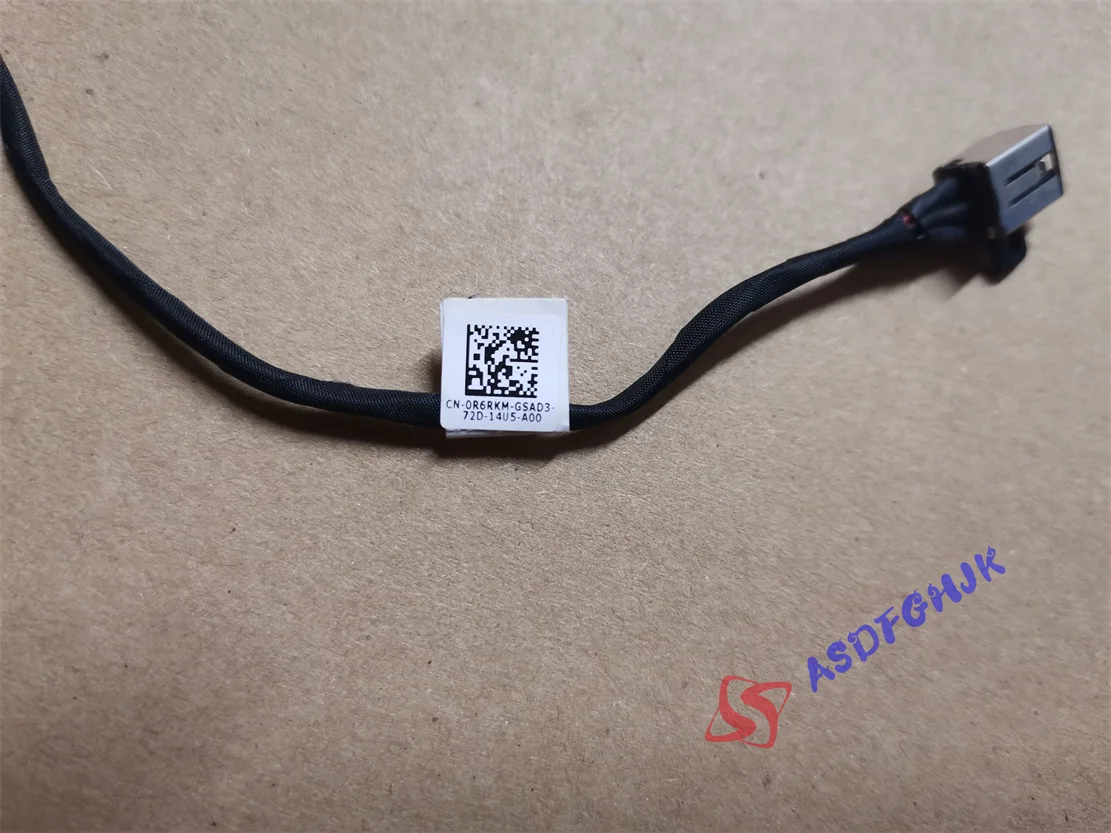 DC Jack With Cable For Dell Inspiron 15 5565 5567 17 5767 5765 P66F P32E001 Laptop DC-IN Soft Cable 0R6RKM TESED OK