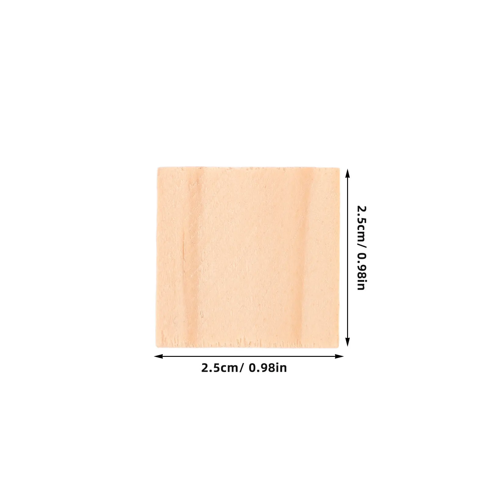100 Pezzi Blocchi di Legno Naturale Non Trattati, Cubi Quadrati per Progetti Artistici e Artigianali, Attività di Sviluppo delle Abilità Spaziali