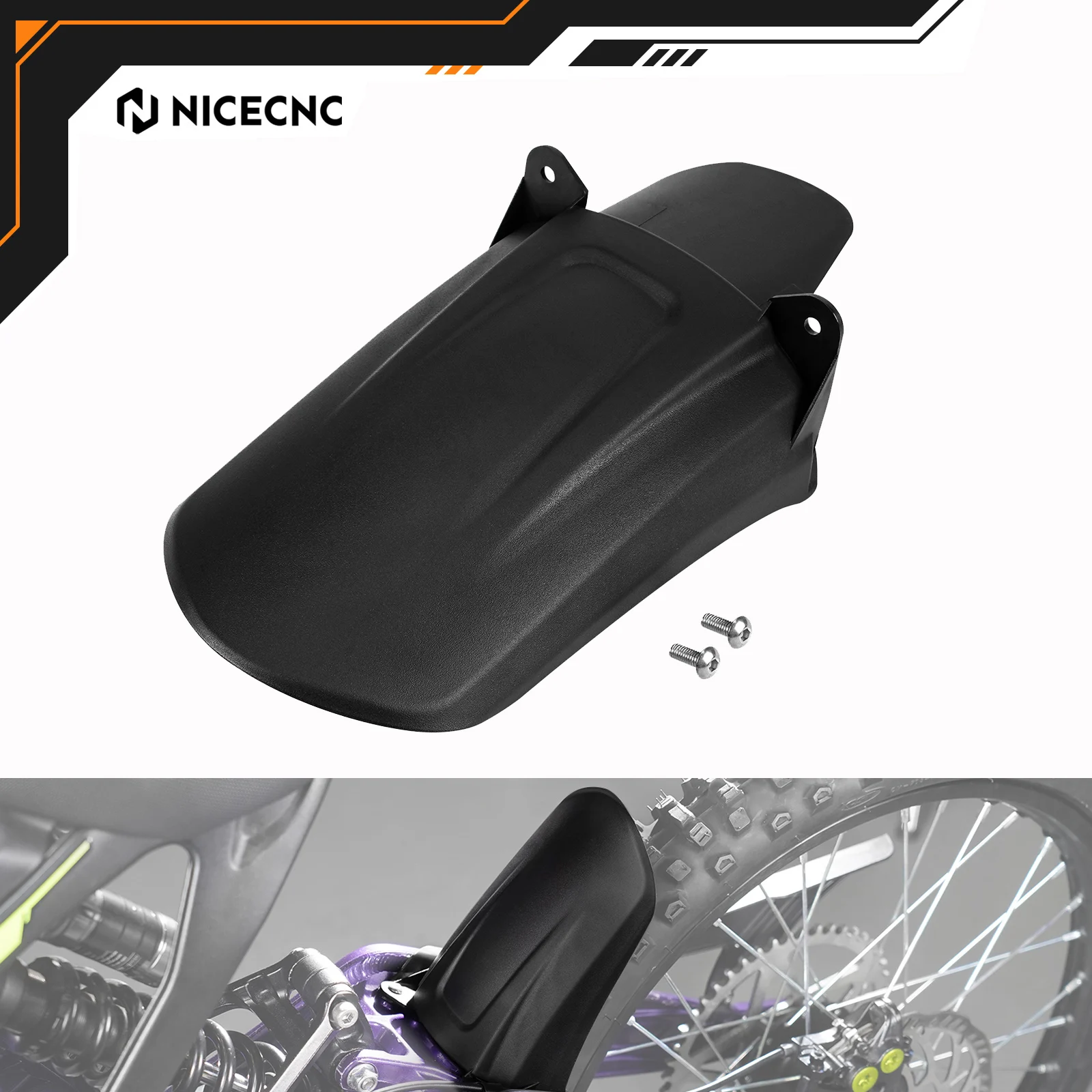 

NICECNC For Surron light bee X S L1E 2024 2025 Segway X160 X260 Sur-Ron Rear Wheel Fender Guard ABS Plastic Electrical Motorbike