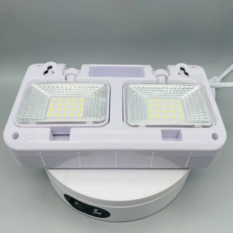 Led Fire Lighting Foldable Dual Head Emergency Lighting 360 ° Rotatable Lamp Head Automatically Light Up After Power Failure