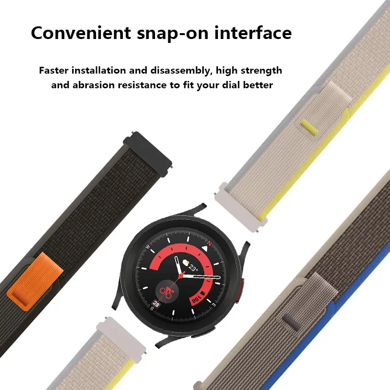 20 مللي متر 22 مللي متر النايلون حلقة حزام ل Garmin Vivoactive 4 5 Forerunner 255 265 سوار ساعة ذكية قابل للاستبدال ل Garmin Venu 3 2 Correa